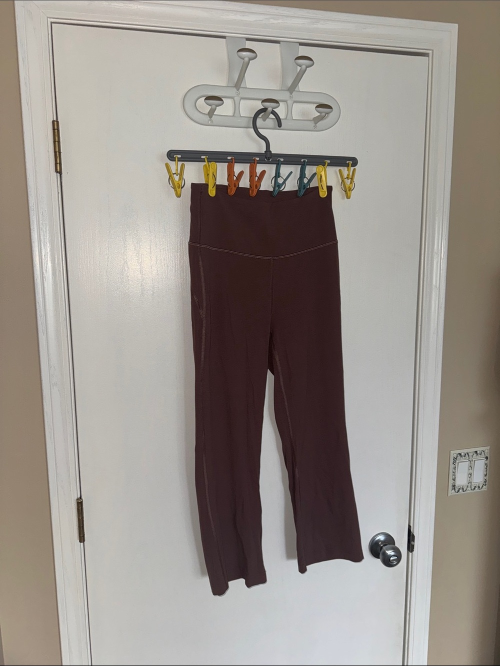 lululemon athletica Brown Cropped High-Rise flare legging